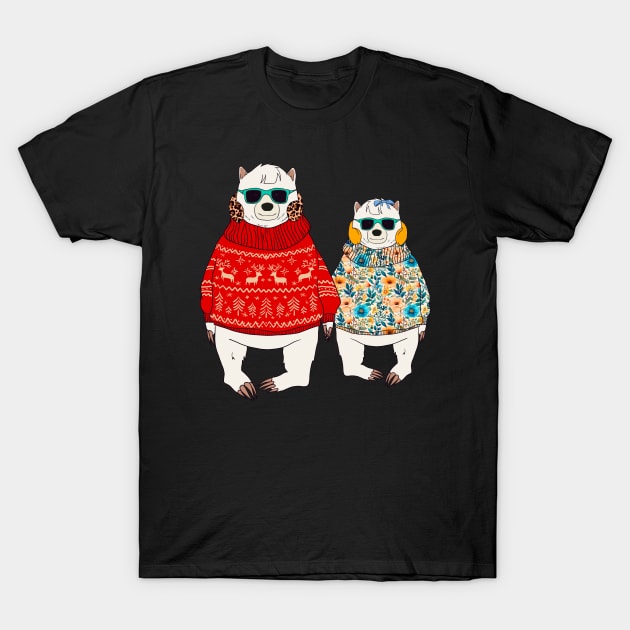 Best Mom Bear - Funny Mother & Daughter Mother's Day T-Shirt by Ai Wanderer